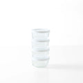 8 Piece Set (1 Cup / 8Oz) Round Glass Storage Containers With Lids, White