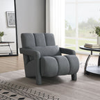 Modern Upholstered Accent Chair, Comfortable Fabric With A Pillow