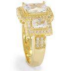Brilliante Choice of Plating 4.11 DEW Simulated Diamond Halo Ring