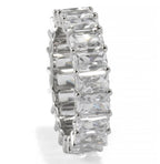 Brilliante Choice of Cut Simulated Diamond Eternity Band Ring