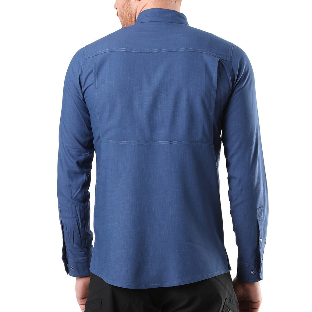 Hudson Button Down Shirt // Blue