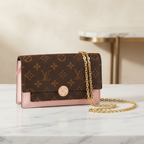 Louis Vuitton Flore Chain Wallet · Monogram