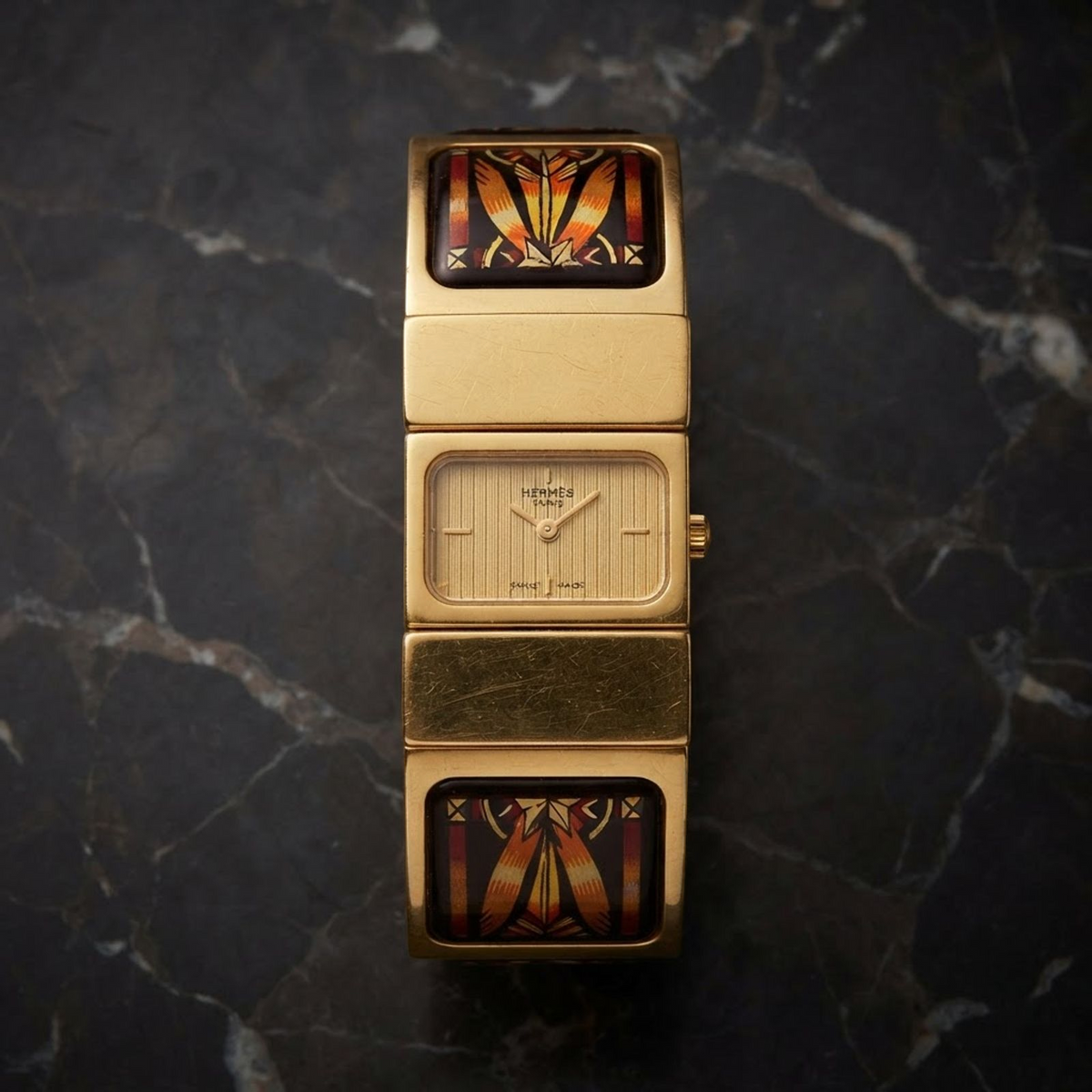 Hermès Loquet · Gold Plated · Quartz