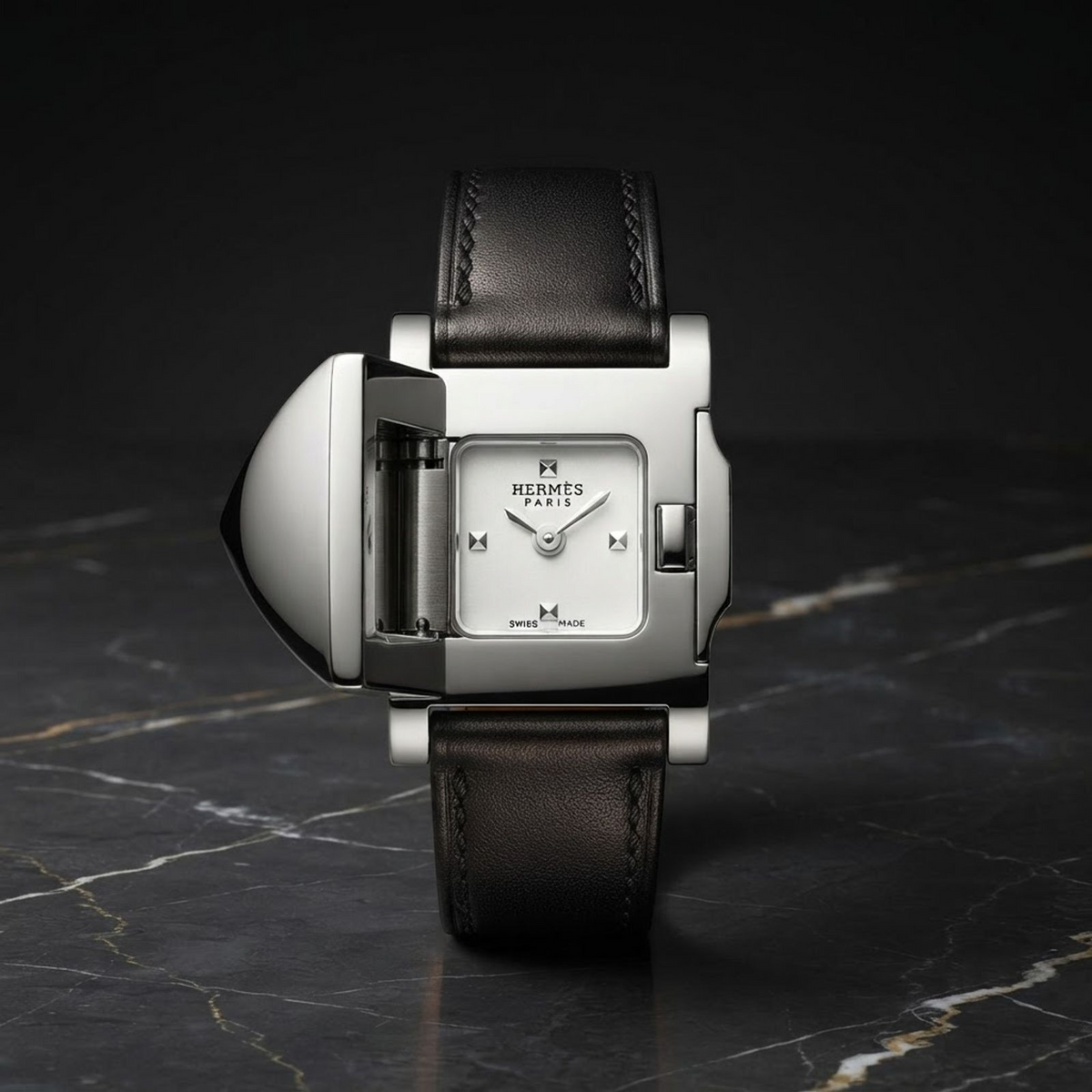 Hermès Mini Medor · Steel · Quartz