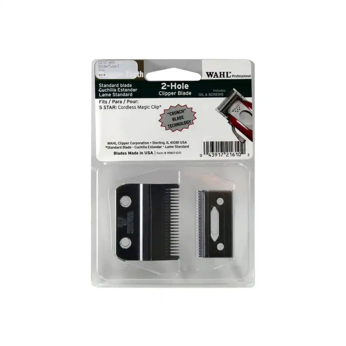 Wahl Professional 5 Star Stagger-Tooth Clipper Blade Replacement Blade - 2161