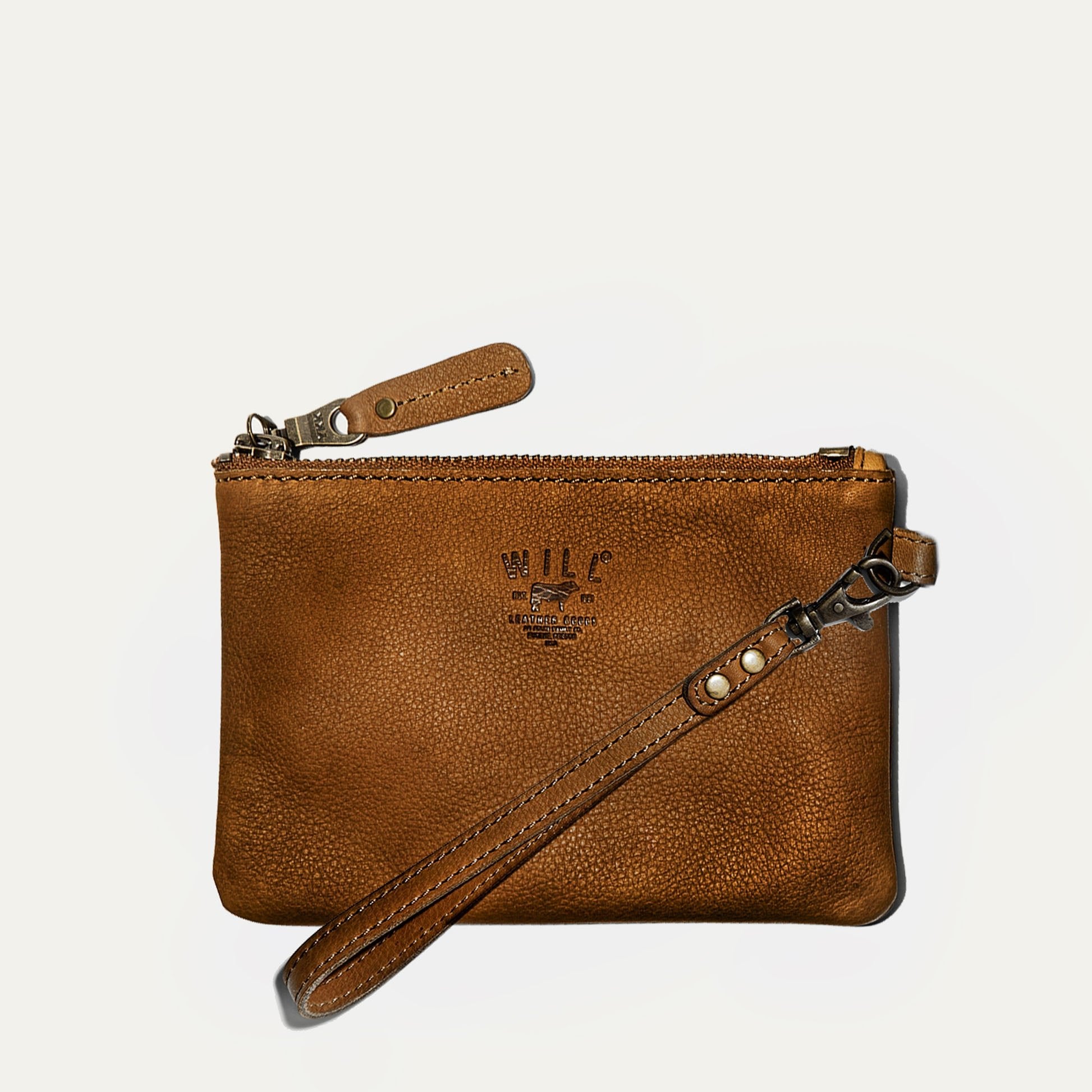 ZIP POUCH WITH WRISTLET