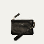 ZIP POUCH WITH WRISTLET