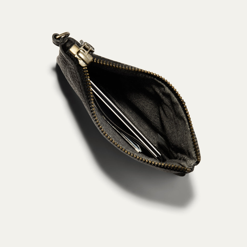 ZIP POUCH WITH WRISTLET