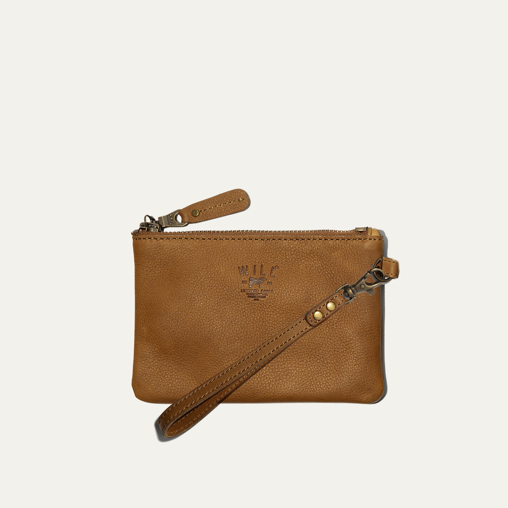 ZIP POUCH WITH WRISTLET