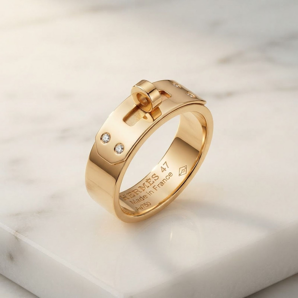 Hermès Kelly Ring · Rose Gold · Diamond