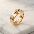 Hermès Kelly Ring · Rose Gold · Diamond