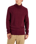 Men's Cable Knit Chunky Turtleneck Sweater