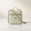 Chanel Mini Vanity · Calfskin · Emerald