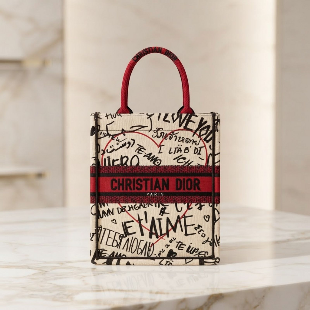 Dior Book Tote Vertical · Canvas