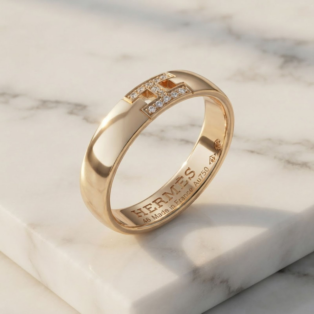Hermès Ever Herakles Ring · 18K White Gold