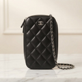 Chanel CC Phone Bag · Calfskin · Chain Strap
