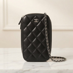 Chanel CC Phone Bag · Calfskin · Chain Strap