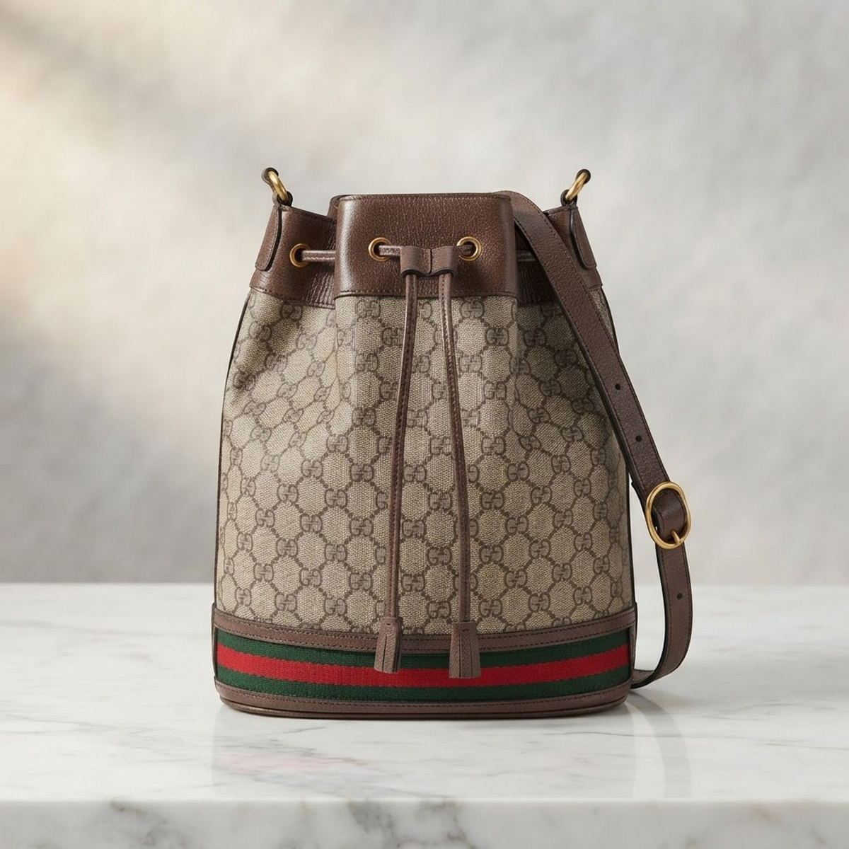 Gucci Ophidia Bucket Bag · GG Canvas