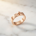 Hermès Kelly Ring · 18K Rose Gold · Diamond