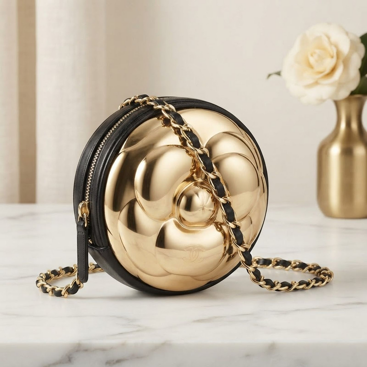 Chanel Camellia · Lambskin