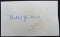 Bullet Joe Bush 1912-1917 Phila Athletics d.1974 Signed 3x5 Index Card