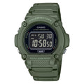 Casio Men's Classic Green Digital Watch with Black Dial - W-219HC-3BVCF