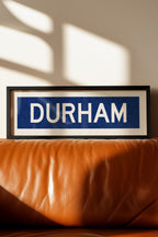 Framed Durham Blue Bus Scroll