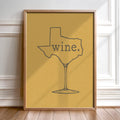 Texas Wine Chardonnay Art Print