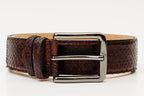 The Boss Burgundy python Sneak  Leather Leather Belt