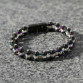 SK2208  MNIN Mini Size Black Rainbow Ladies Crystal