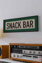 Framed Snack Bar Golf Art Scroll Print
