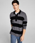 Men's Knit Striped Pullover Sweater