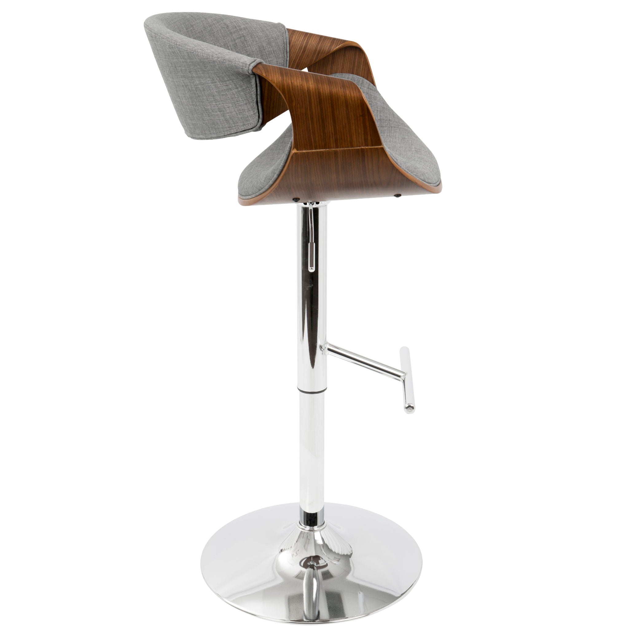 Curvo - Mid Century Modern Adjustable Barstool With Swivel (#2)