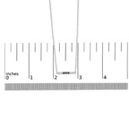 Sterling Silver 1/5 Cttw White and Blue Diamond 6 Stone Bar Necklace