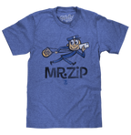 U.S. Mail Vintage Mr. Zip T-Shirt - Blue