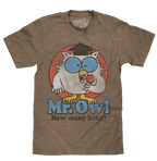 Mr. Owl How Many Licks? T-Shirt - Brown