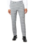 Sean John Mens Plaid Classic Fit Suit Pants