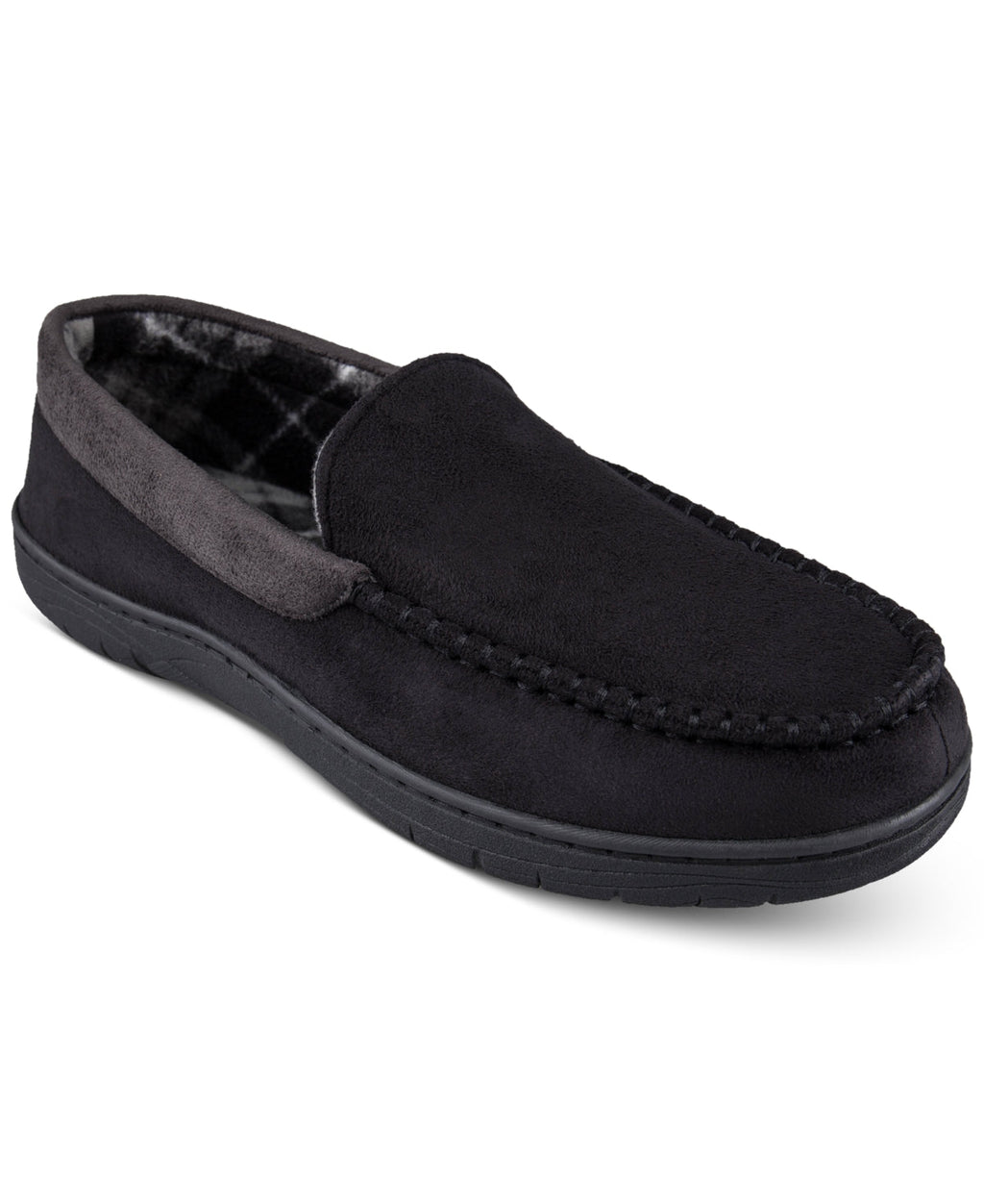 Haggar Men's Microsuede Fleece Lined Venetian Slippers