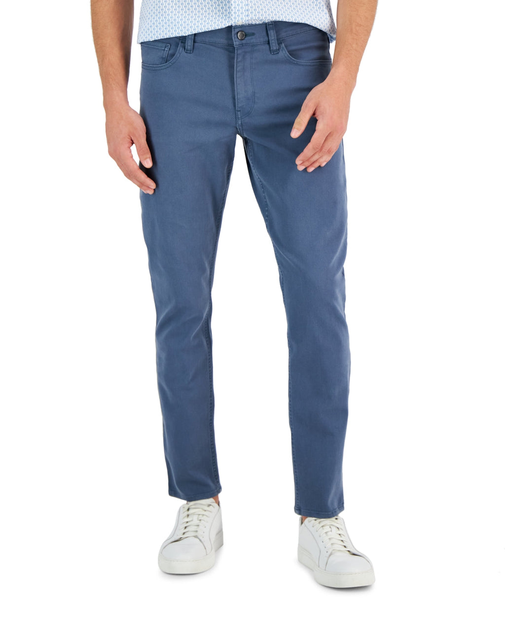 Michael Kors Men's Slim Straight Fit Acid Wash Jeans