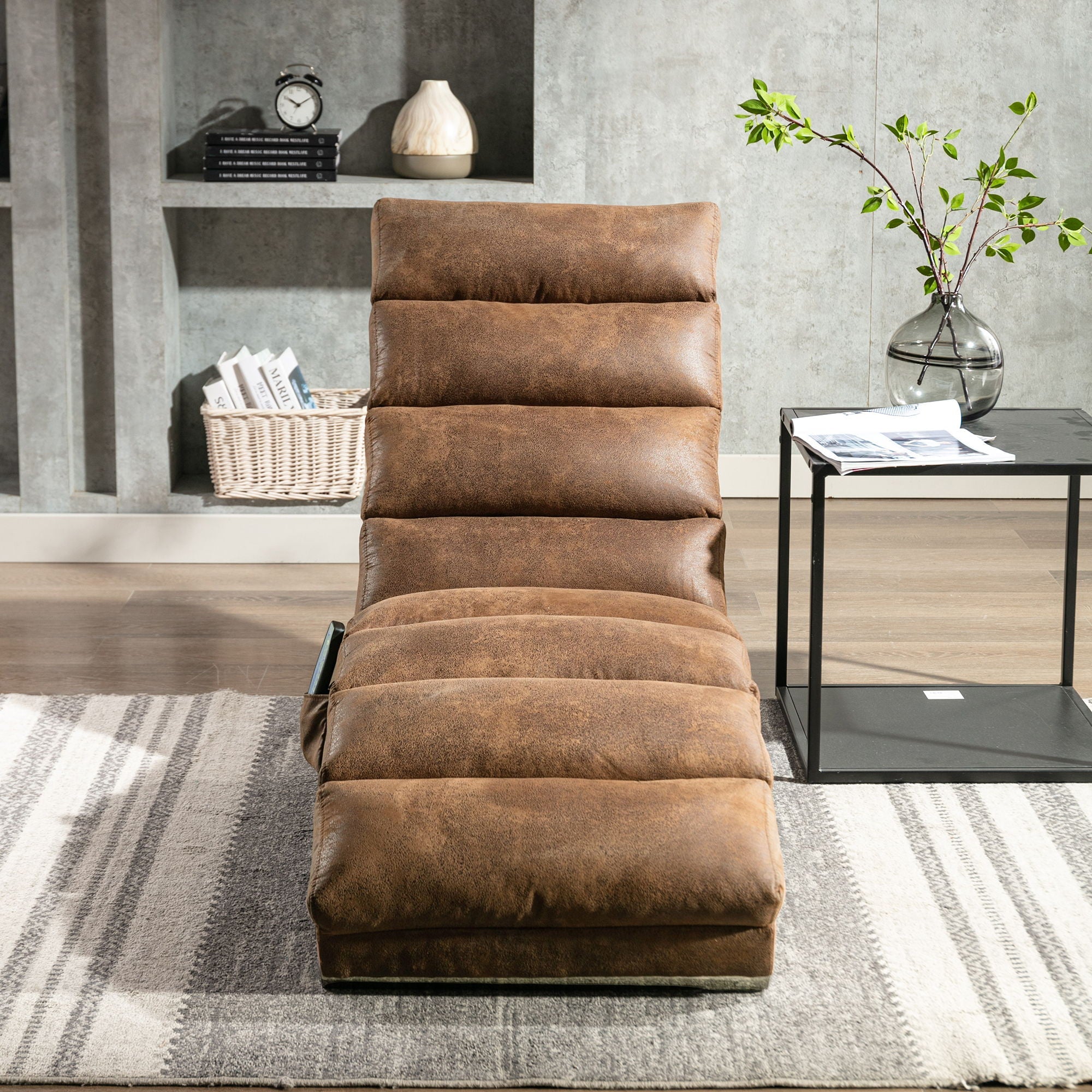 Massage Chaise Lounge Indoor, Ergonomic Electric Massage Lounger