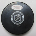 Ian Laperriere Flyers Autographed/Signed Flyers Logo Puck JSA 144351