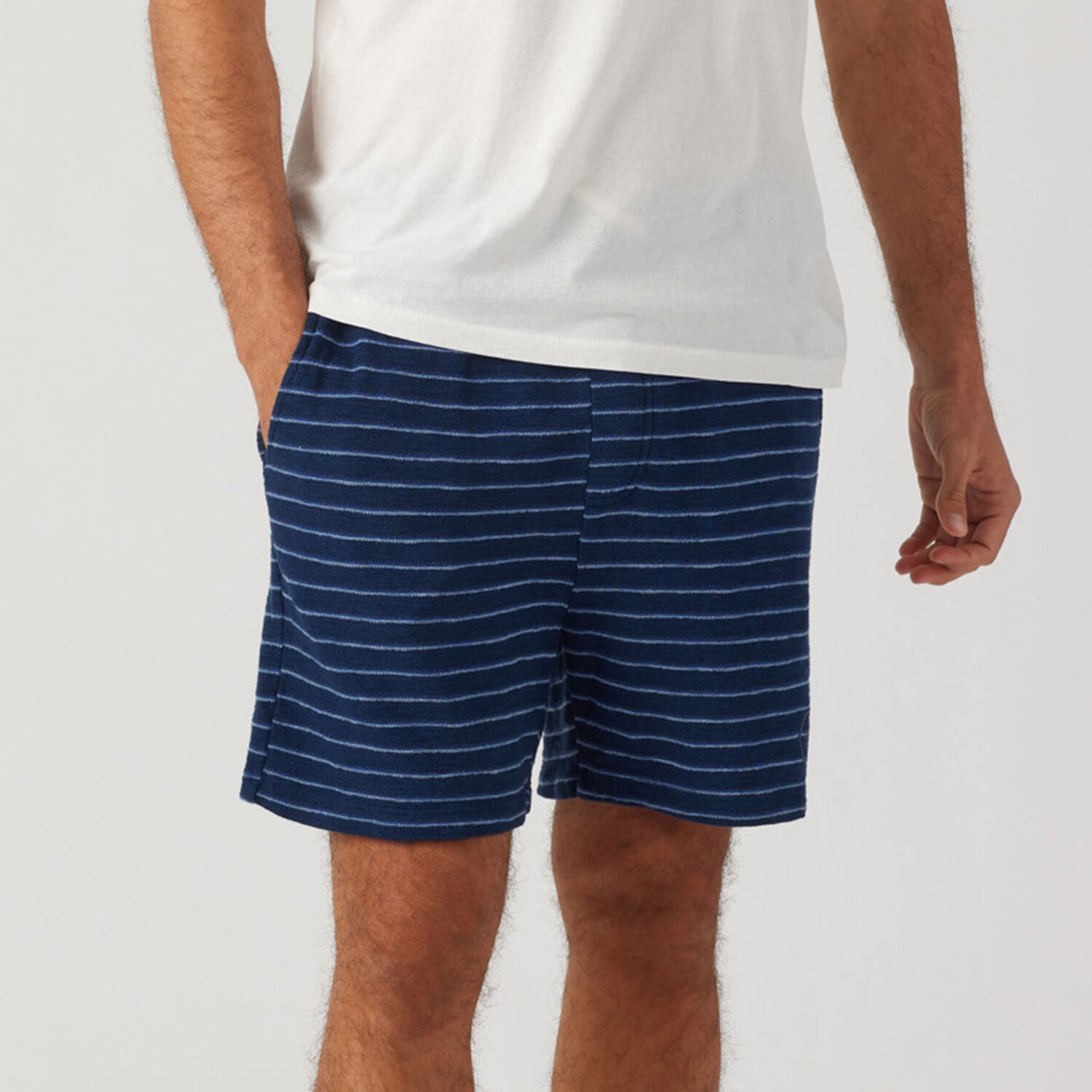 Capri Stripe Short // Indigo