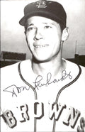 Don Lenhardt Browns d. 2014 Signed/Autographed 3x5  Photo 178559