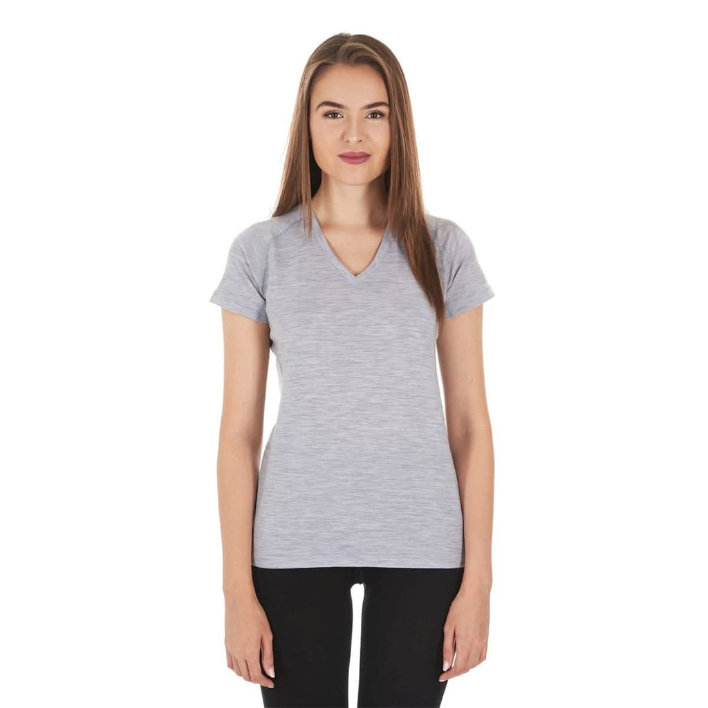 Microweight Women's Wool V-Neck T-Shirt - Woolverino