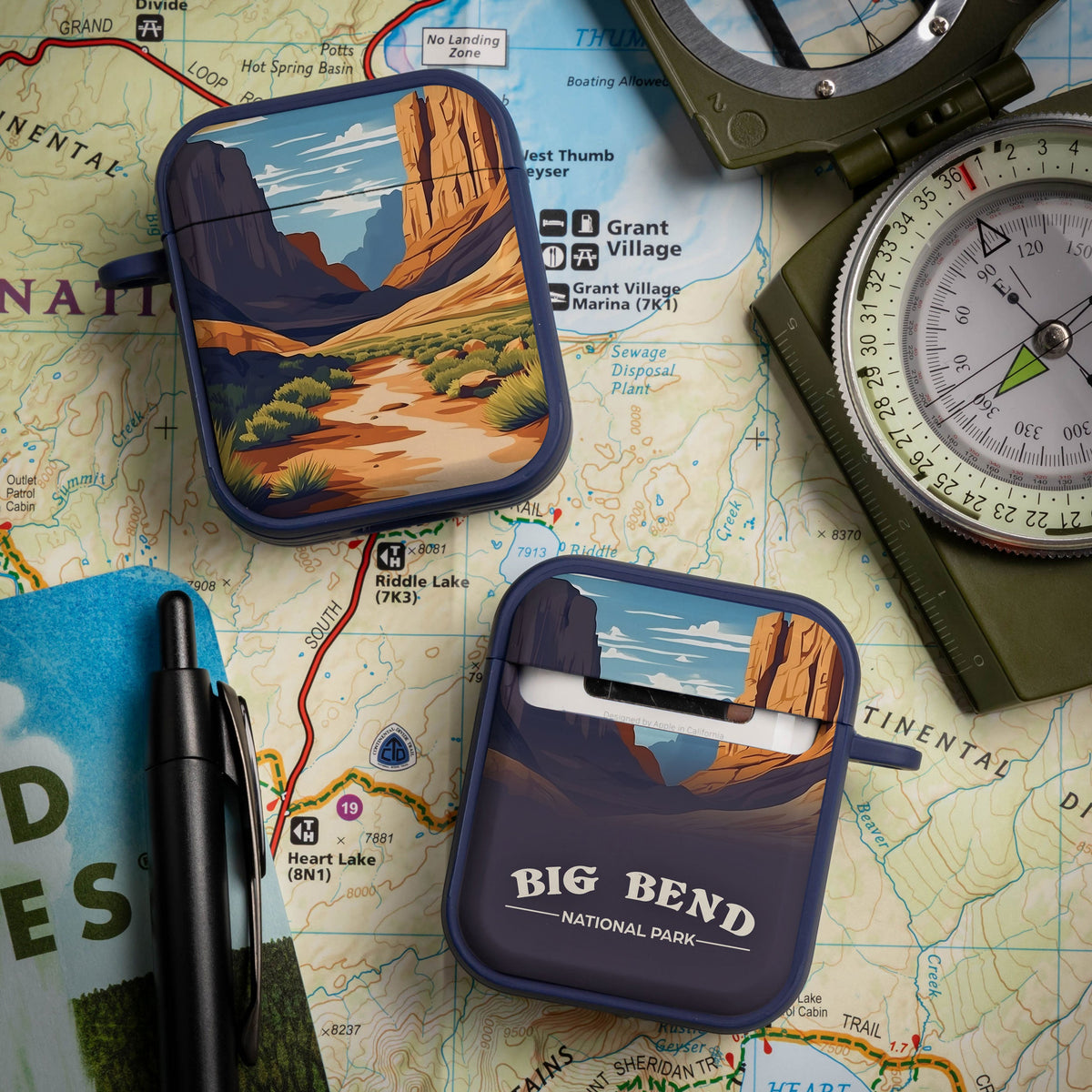 National Parks Big Bend HDX Apple Airpods Gen 1 & 2 Case Cover