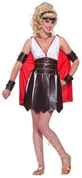 Roman Warrior Gladiator Gladiatrix Adult Costume M/L 8-12 Closeout