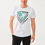 Palm Triangle T-Shirt // White