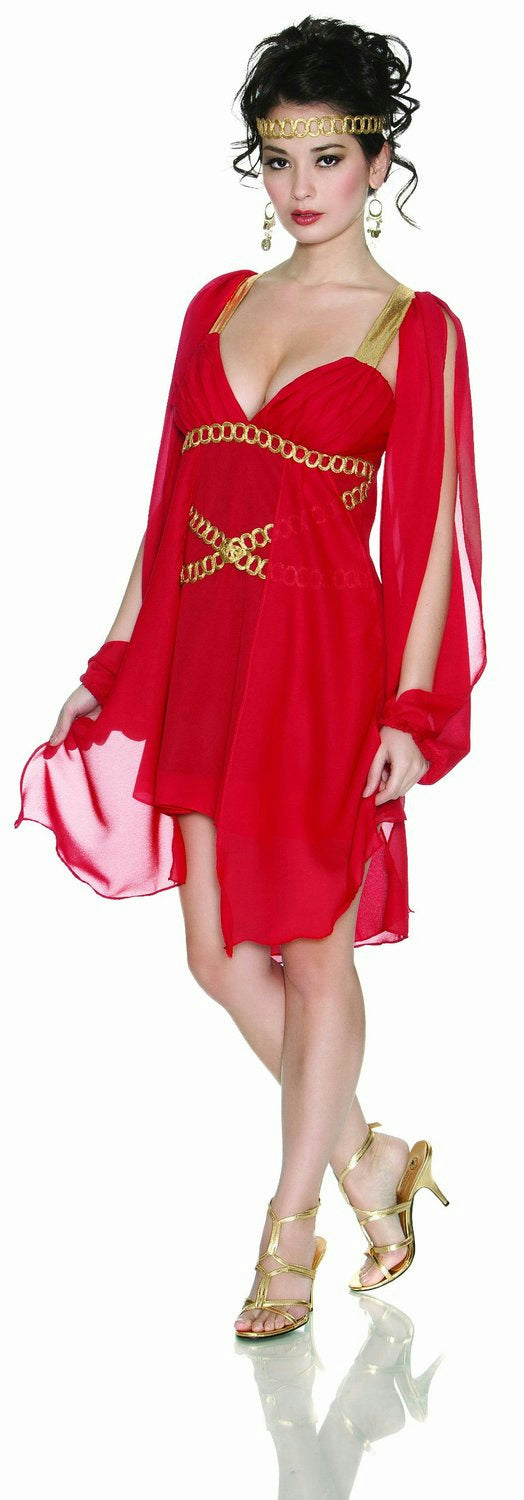 Delicious Grecian Goddess in Red Adult Costume XS/SM