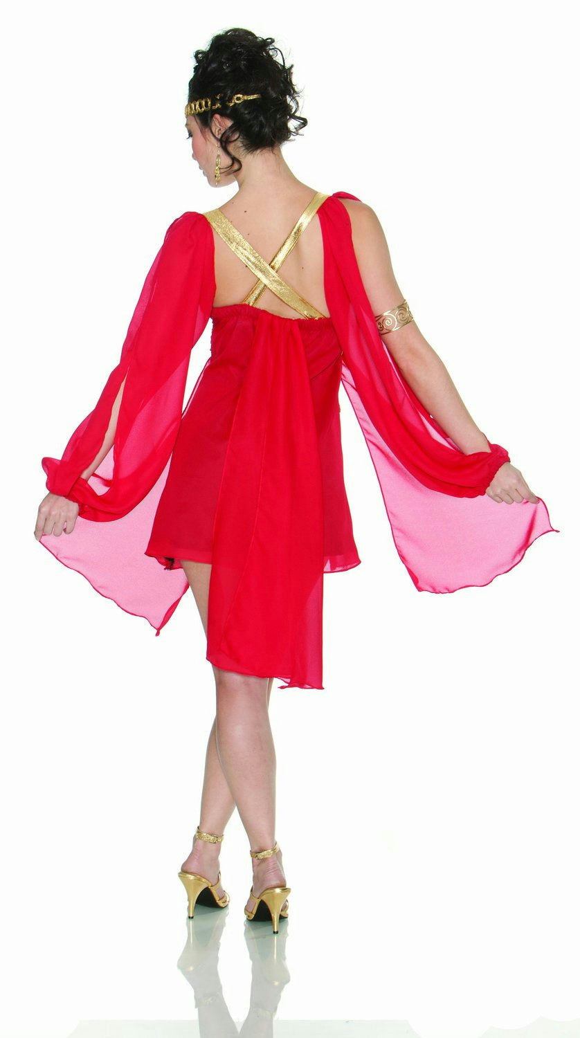 Delicious Grecian Goddess in Red Adult Costume S/M