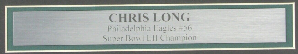 Chris Long Philadelphia Eagles Signed/Autographed 16x20 Photo Framed JSA 157826